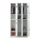 Moderner Style -Scharnier -Türgarderobe für Home Grey Metal Cabinet