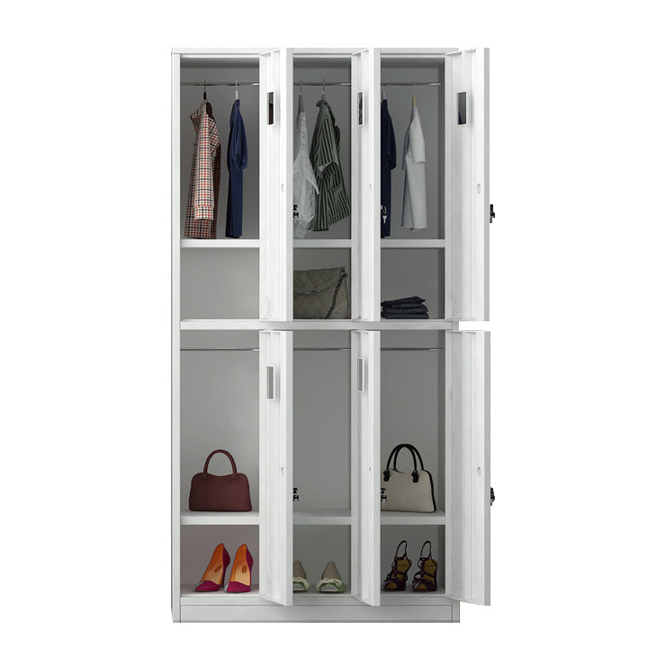 Moderner Style -Scharnier -Türgarderobe für Home Grey Metal Cabinet
