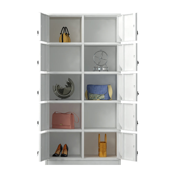 Moderner Style -Scharnier -Türgarderobe für Home Grey Metal Cabinet