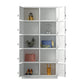 Moderner Style -Scharnier -Türgarderobe für Home Grey Metal Cabinet