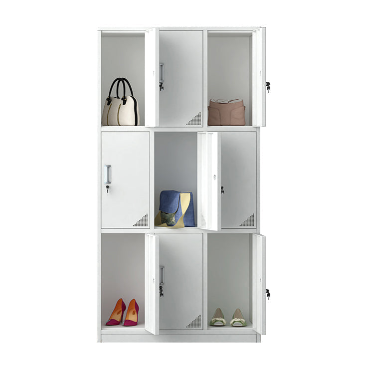 Moderner Style -Scharnier -Türgarderobe für Home Grey Metal Cabinet