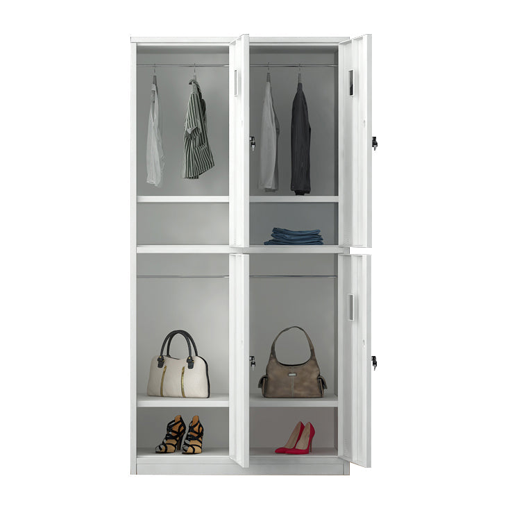 Moderner Style -Scharnier -Türgarderobe für Home Grey Metal Cabinet