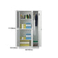 Moderner Style -Scharnier -Türgarderobe für Home Grey Metal Cabinet