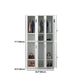 Moderner Style -Scharnier -Türgarderobe für Home Grey Metal Cabinet