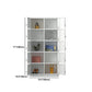 Moderner Style -Scharnier -Türgarderobe für Home Grey Metal Cabinet
