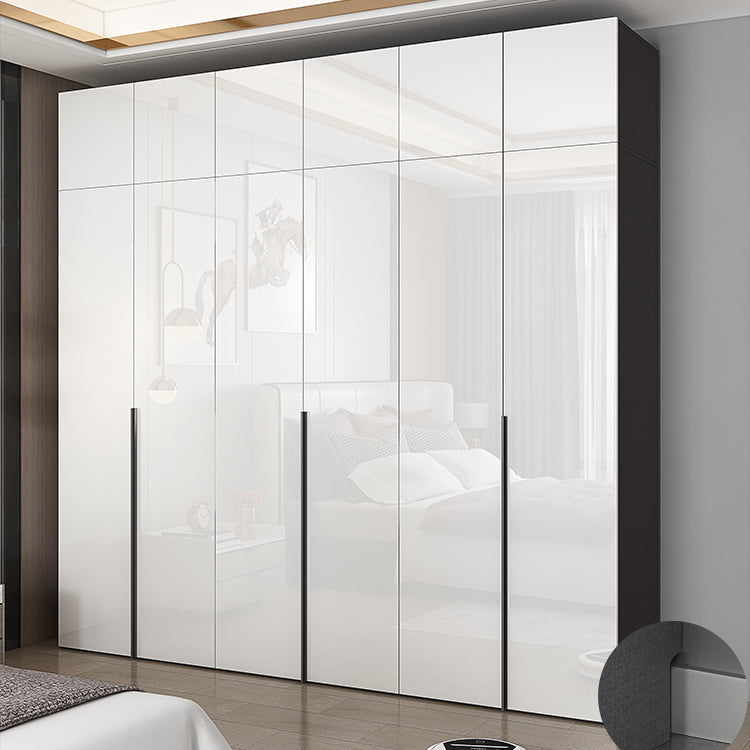 Armario de acabado espejo Armario de madera de ingeniería con cajón