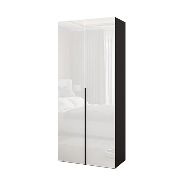 Armario de acabado espejo Armario de madera de ingeniería con cajón