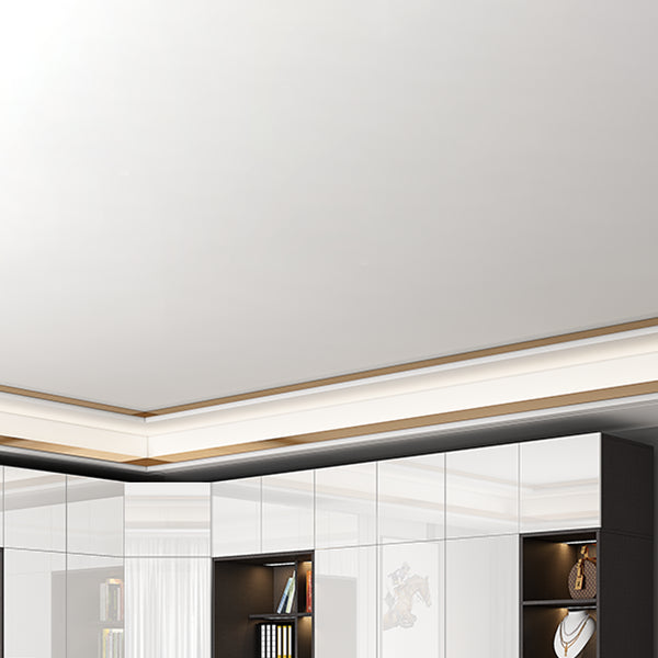 Armario de acabado espejo Armario de madera de ingeniería con cajón