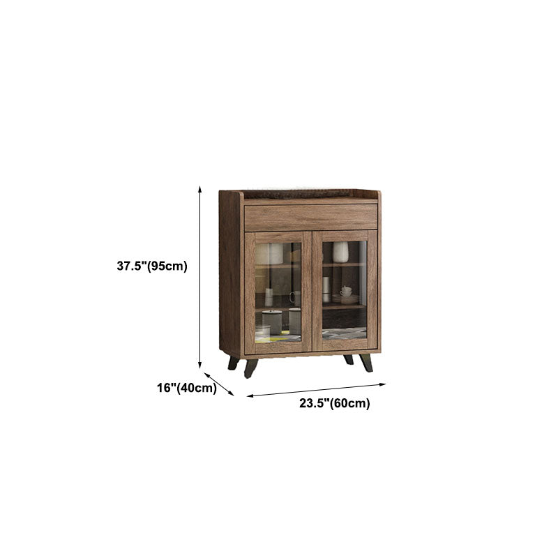 Sideboard in legno ingegnerizzato laterale contemporaneo marrone per sala da pranzo