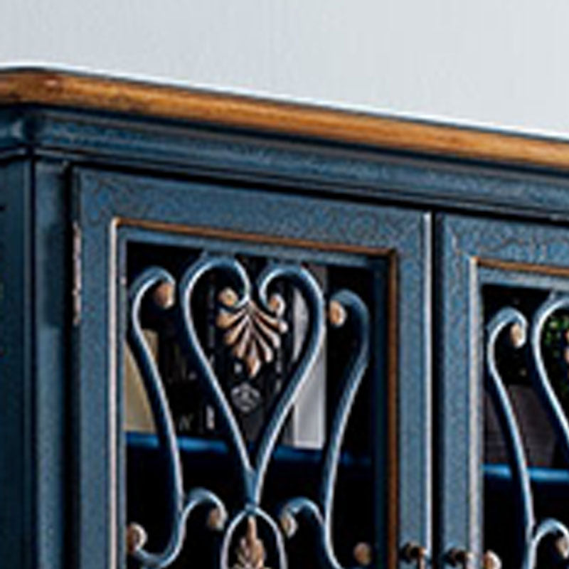 Glam Style Buffet Sideboard Wood Server with Door and Drawer Clearhalo 'buffet_sideboard' 'Buffets & Sideboards' 'furn' 'furn_buffet_sideboard' 'Furniture' 'Kitchen & Dining Furniture' 5564965