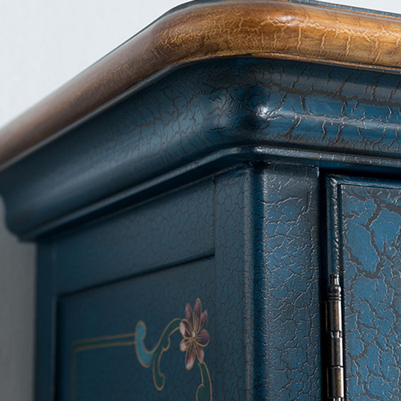 Glam Style Buffet Sideboard Wood Server with Door and Drawer Clearhalo 'buffet_sideboard' 'Buffets & Sideboards' 'furn' 'furn_buffet_sideboard' 'Furniture' 'Kitchen & Dining Furniture' 5564969