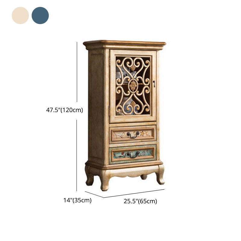 Glam Style Buffet Sideboard Wood Server with Door and Drawer Clearhalo 'buffet_sideboard' 'Buffets & Sideboards' 'furn' 'furn_buffet_sideboard' 'Furniture' 'Kitchen & Dining Furniture' 5564972