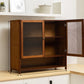 Contemporary Side Board Engineered Wood Sideboard with Door for Kitchen