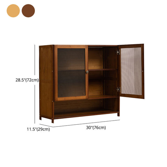 Sideboard in legno ingegnerizzato laterale contemporaneo con porta per la cucina