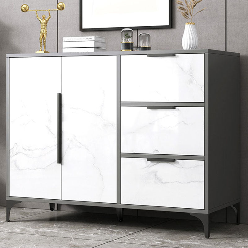 Sideboard in legno ingegnerizzato contemporaneo con porte per sala da pranzo