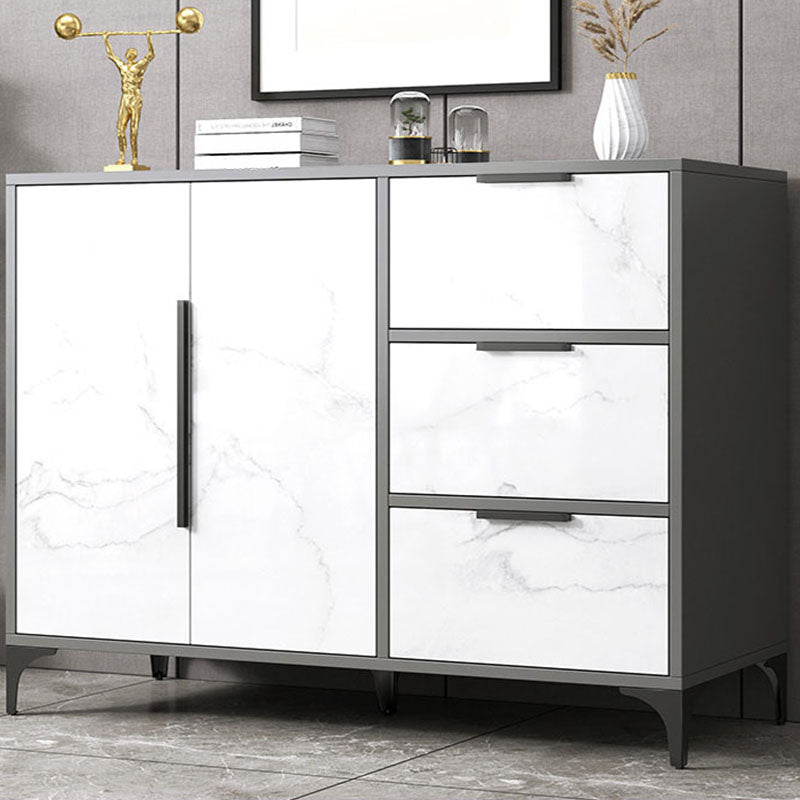 Sideboard in legno ingegnerizzato contemporaneo con porte per sala da pranzo