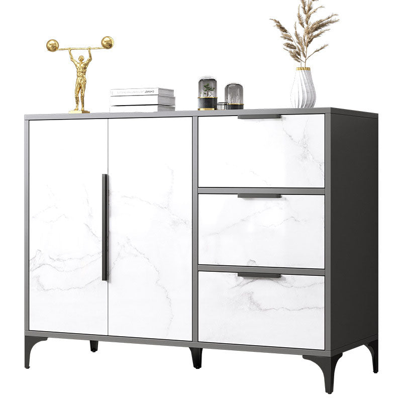 Sideboard in legno ingegnerizzato contemporaneo con porte per sala da pranzo