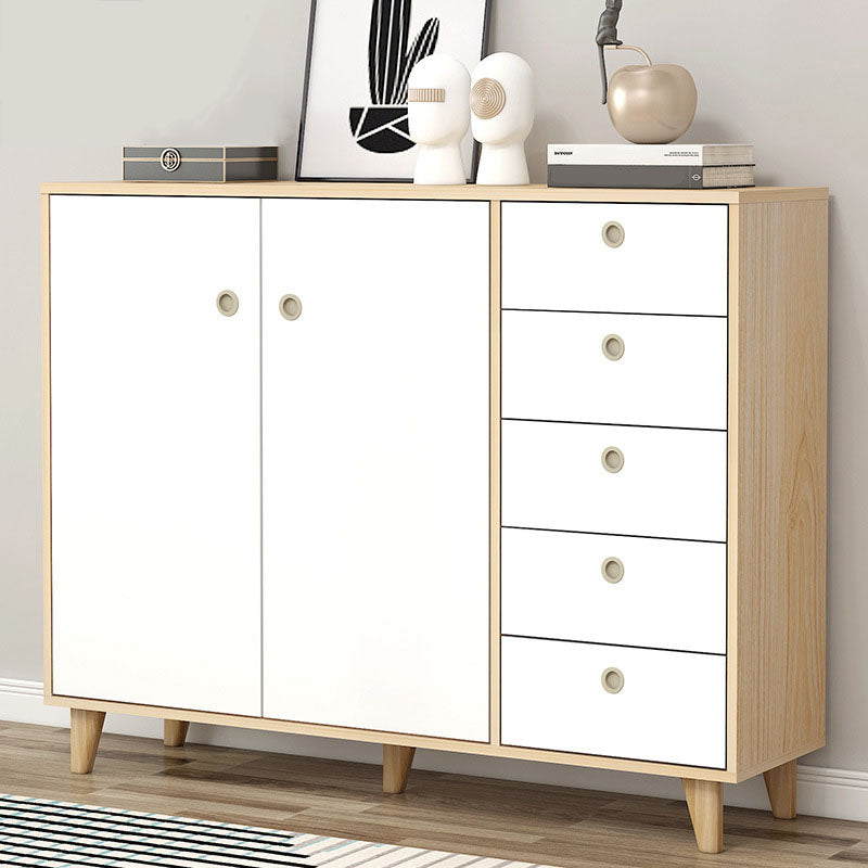 Zeitgenössische Seitenbrettentechnik -Holz Sideboard mit Eichenholzbein für Esszimmer
