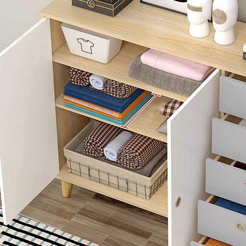 Zeitgenössische Seitenbrettentechnik -Holz Sideboard mit Eichenholzbein für Esszimmer