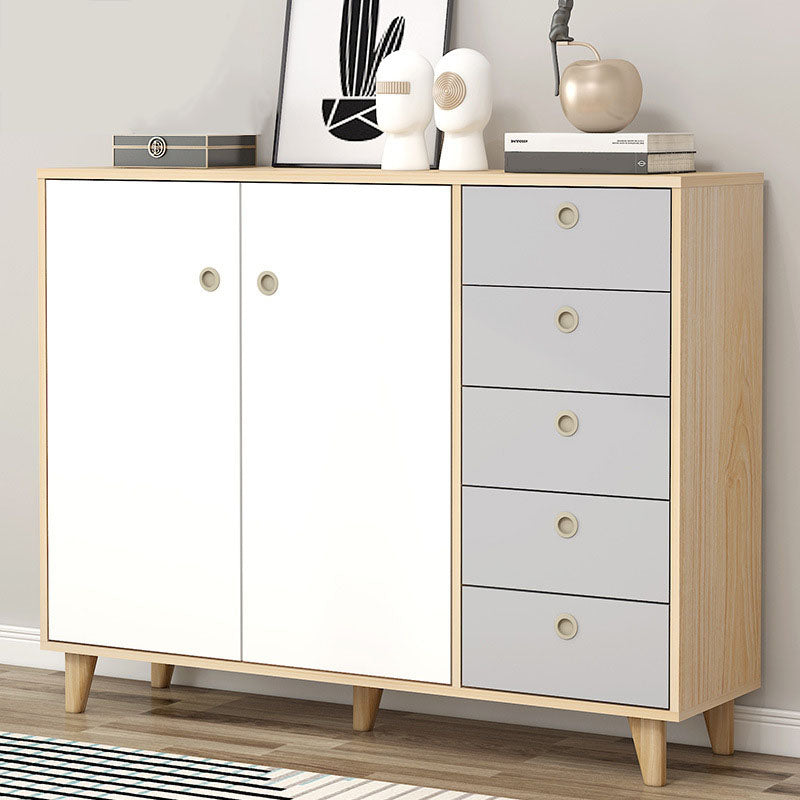 Zeitgenössische Seitenbrettentechnik -Holz Sideboard mit Eichenholzbein für Esszimmer