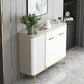Glam Sideboard Stone Top Sideboard with Door and Drawer for Dining Room