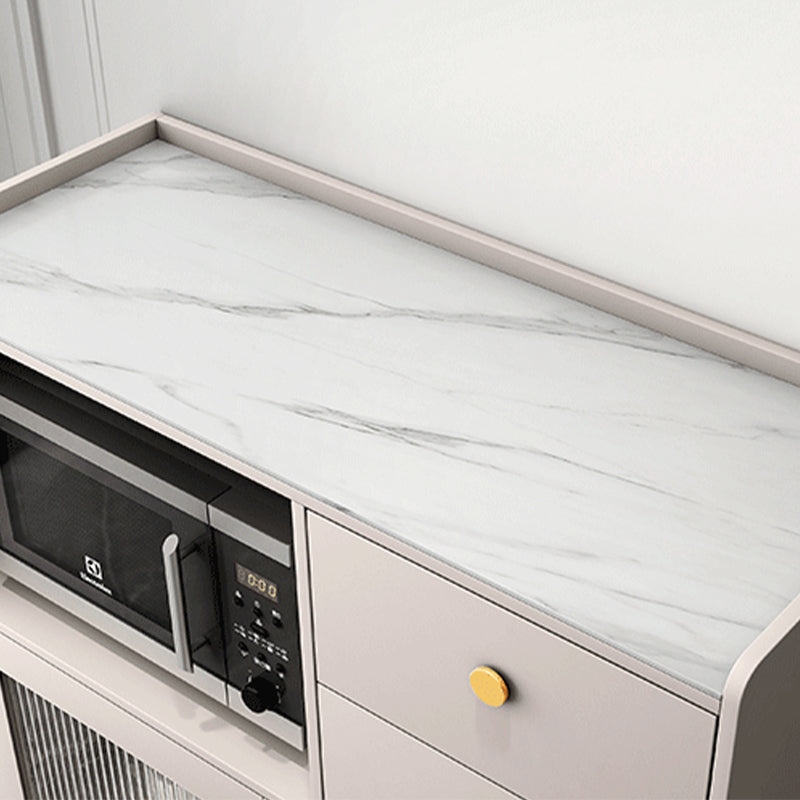 Sideboard in legno in legno di vetro moderno moderno server buffet con spazio per la sala da pranzo