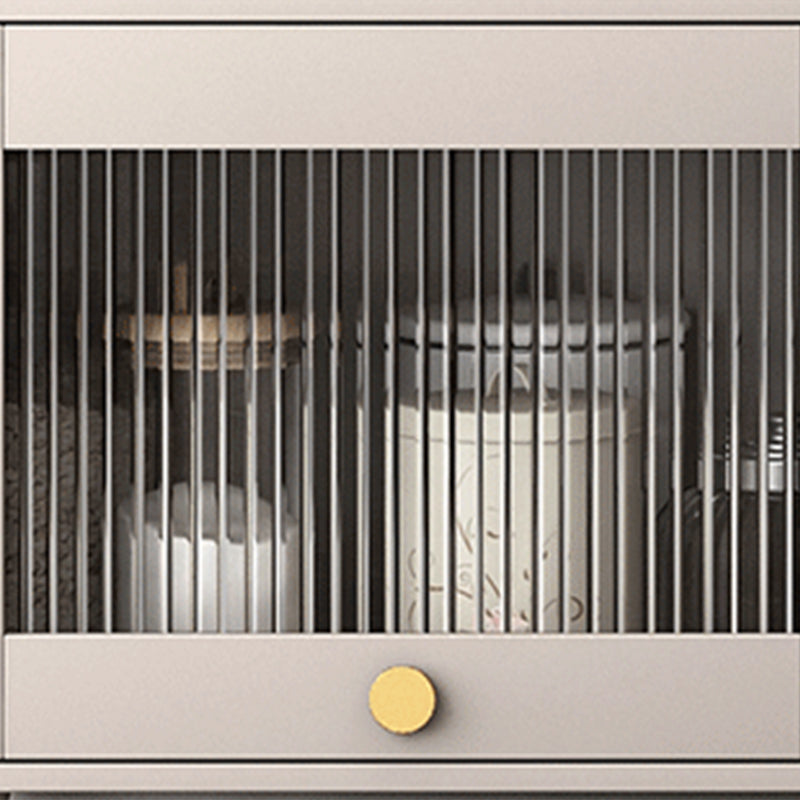 Sideboard in legno in legno di vetro moderno moderno server buffet con spazio per la sala da pranzo