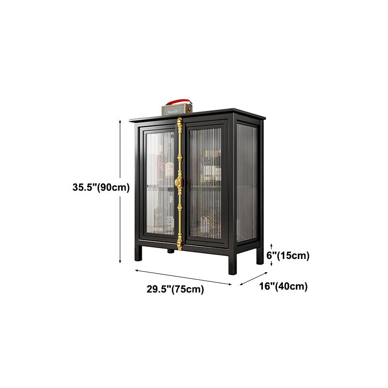 Sideboard Glam Sideboard Sideboard di stoccaggio in vetro per sala da pranzo in cucina