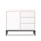 Stone moderno 33.4 "H buffet a buffet 3-drawer sala da pranzo buffet server