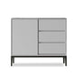 Stone moderno 33.4 "H buffet a buffet 3-drawer sala da pranzo buffet server