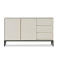 Stone moderno 33.4 "H buffet a buffet 3-drawer sala da pranzo buffet server