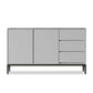Stone moderno 33.4 "H buffet a buffet 3-drawer sala da pranzo buffet server