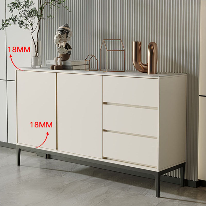 Stone moderno 33.4 "H buffet a buffet 3-drawer sala da pranzo buffet server