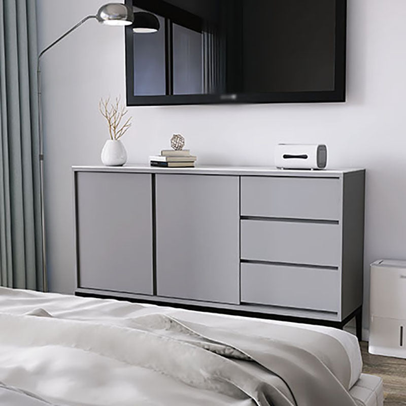 Stone moderno 33.4 "H buffet a buffet 3-drawer sala da pranzo buffet server