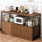 Modern Style Sideboard Metal Open Storage Sideboard for Kitchen Dining Room Clearhalo 'buffet_sideboard' 'Buffets & Sideboards' 'furn' 'furn_buffet_sideboard' 'Furniture' 'Kitchen & Dining Furniture' 5565266
