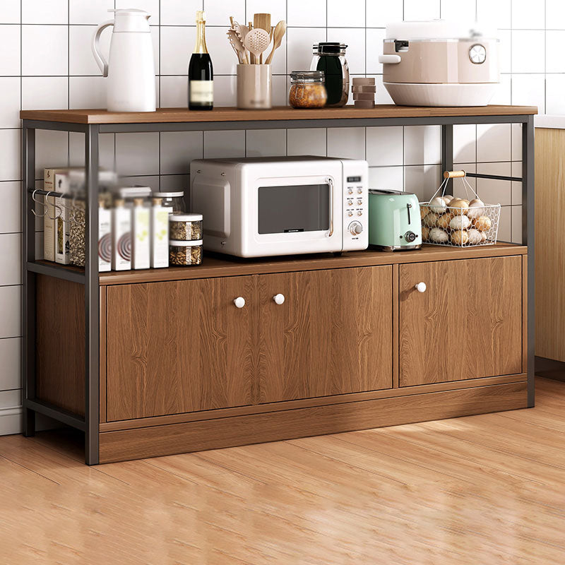 Modern Style Sideboard Metal Open Storage Sideboard for Kitchen Dining Room 47"L x 13"W x 31"H Clearhalo 'buffet_sideboard' 'Buffets & Sideboards' 'furn' 'furn_buffet_sideboard' 'Furniture' 'Kitchen & Dining Furniture' 5565267