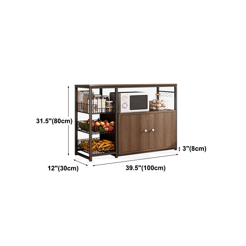 Modern Style Sideboard Metal Open Storage Sideboard for Kitchen Dining Room Clearhalo 'buffet_sideboard' 'Buffets & Sideboards' 'furn' 'furn_buffet_sideboard' 'Furniture' 'Kitchen & Dining Furniture' 5565276