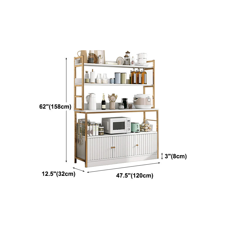 Modern Style Sideboard Metal Open Storage Sideboard for Kitchen Dining Room Clearhalo 'buffet_sideboard' 'Buffets & Sideboards' 'furn' 'furn_buffet_sideboard' 'Furniture' 'Kitchen & Dining Furniture' 5565279
