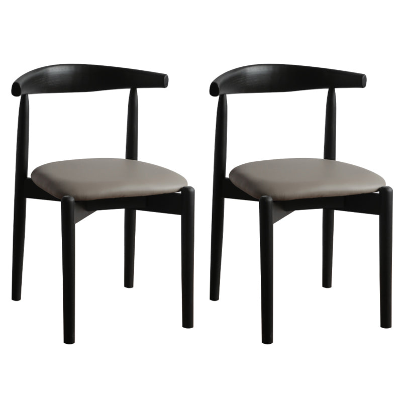 Set da pranzo moderno nero Set da pranzo con gambe in legno rettangolari da 1/2/5 pezzi per interni