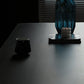 Set da pranzo moderno nero Set da pranzo con gambe in legno rettangolari da 1/2/5 pezzi per interni