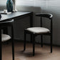 Set da pranzo moderno nero Set da pranzo con gambe in legno rettangolari da 1/2/5 pezzi per interni