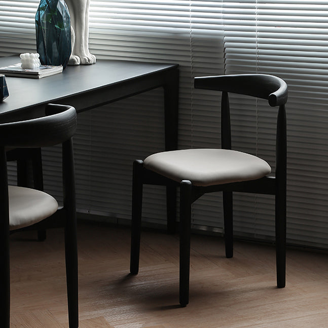 Set da pranzo moderno nero Set da pranzo con gambe in legno rettangolari da 1/2/5 pezzi per interni