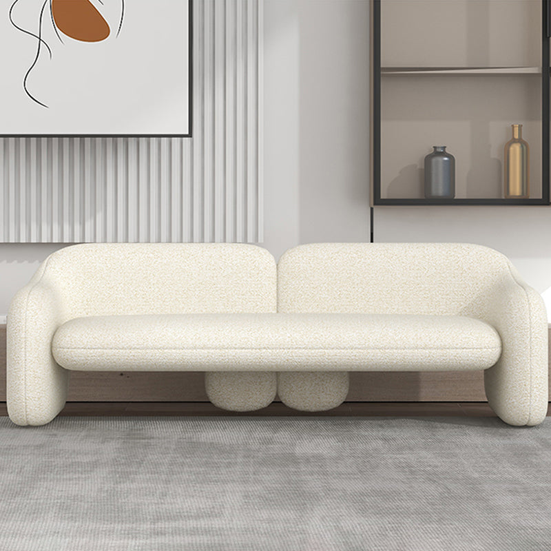 Sofa Couch Contemporary Tight Back Standard Settee Bench in White