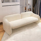 Sofa Couch Contemporary Tight Back Standard Settee Bench in White