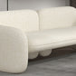 Sofa Couch Contemporary Tight Back Standard Settee Bench in White