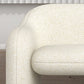 Sofa Couch Contemporary Tight Back Standard Settee Bench in White