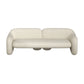 Sofa Couch Contemporary Tight Back Standard Settee Bench in White