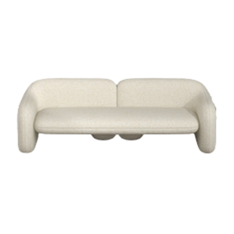 Sofa Couch Contemporary Tight Back Standard Settee Bench in White