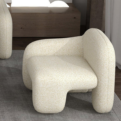 Sofa Couch Contemporary Tight Back Standard Settee Bench in White