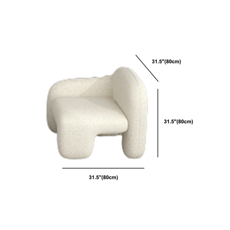 Sofa Couch Contemporary Tight Back Standard Settee Bench in White